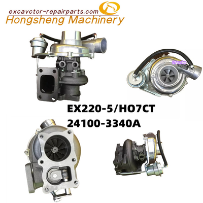 Isuzu H07CT EX220-5 Excavator Turbocharger H07CT H07C-TD Engine 24100-3340A