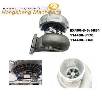 114400-3170 114400-3360 Excavator Turbocharger Hitachi EX400-3 EX400-5 Engine 6RB1