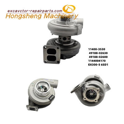 49188-02600 Excavator Hitachi Engine Turbocharger Ex300-5 6SD1